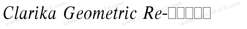 Clarika Geometric Re字体转换